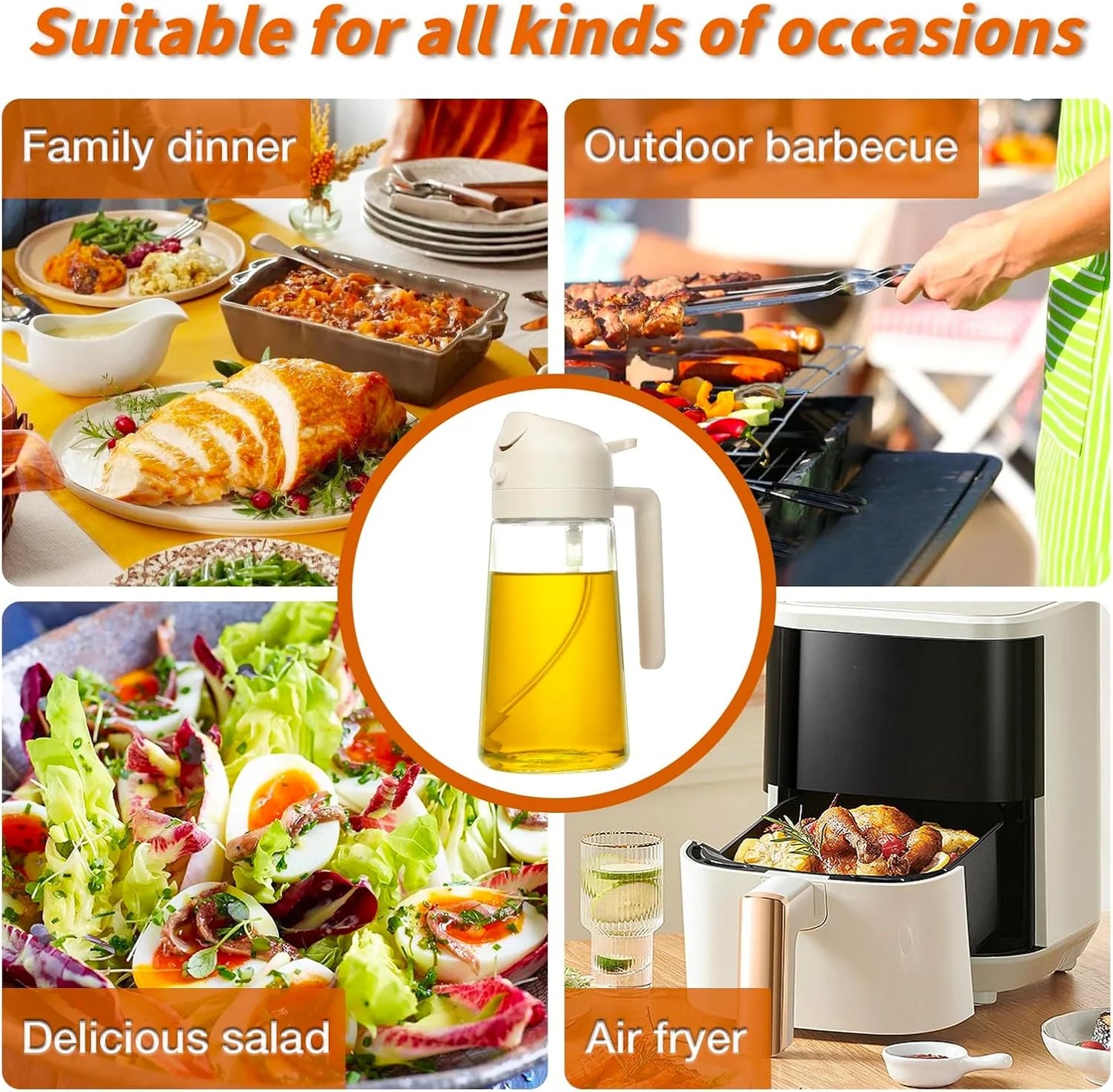 Grandeur Grove™ 2 in 1 Oil Dispenser