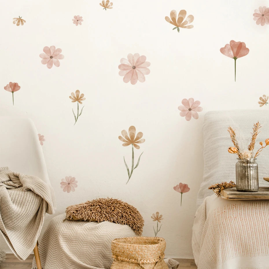 Grandeur Grove™ Boho Flowers Wall Stickers