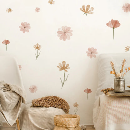 Grandeur Grove™ Boho Flowers Wall Stickers