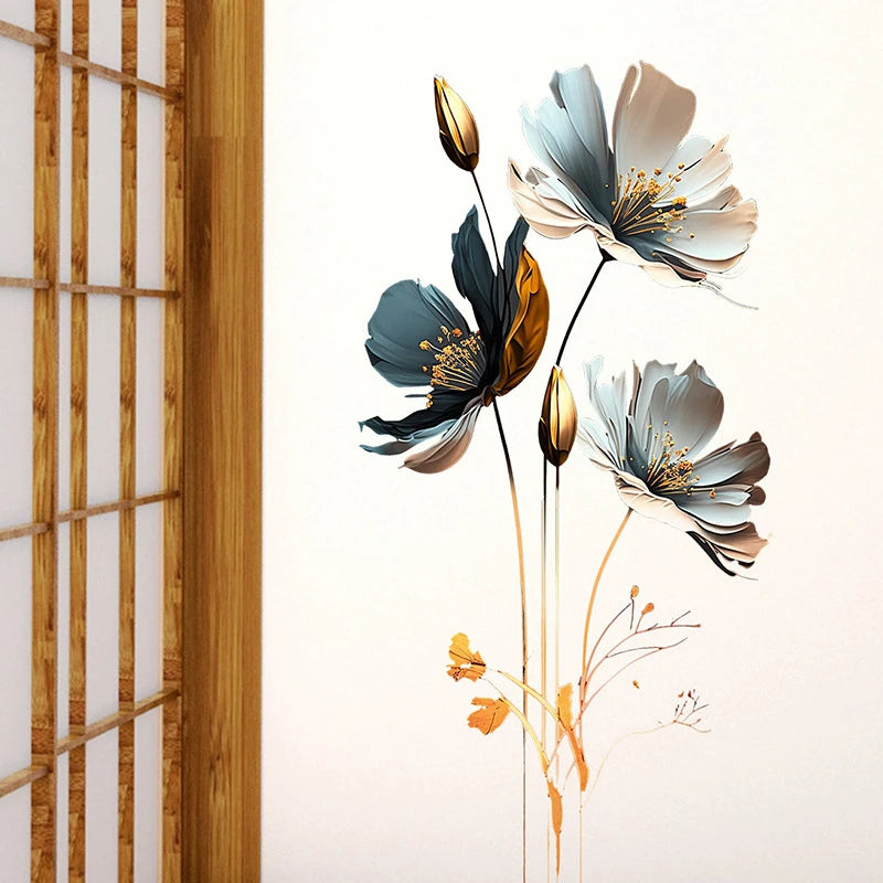 Grandeur Grove™ 3D Lotus PVC Wall Stickers