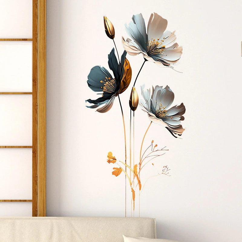 Grandeur Grove™ 3D Lotus PVC Wall Stickers