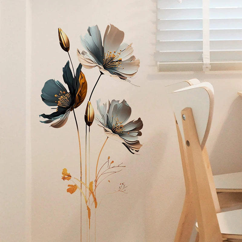 Grandeur Grove™ 3D Lotus PVC Wall Stickers