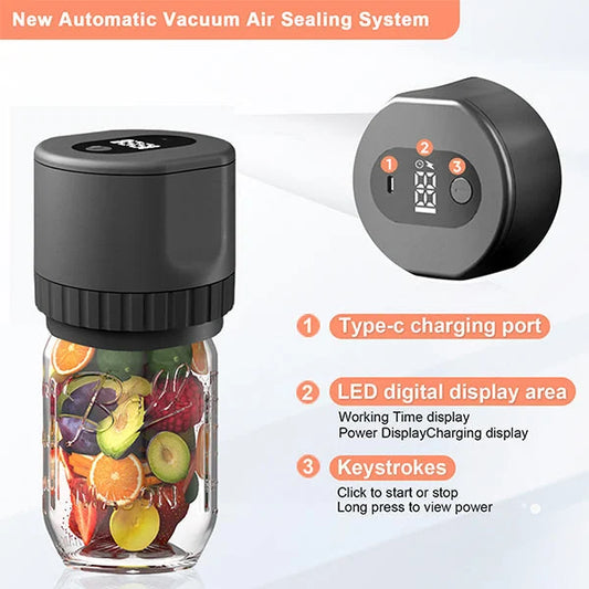 Grandeur Grove™ Electric Mason Jar Vacum Sealer